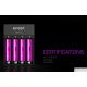 Efest PRO C4 - 4 Bay, AC & 12 VDC Input charger