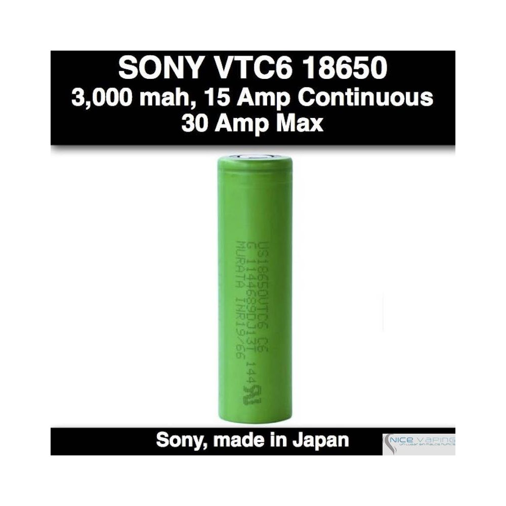 Sony VTC6 30A 3000 mah